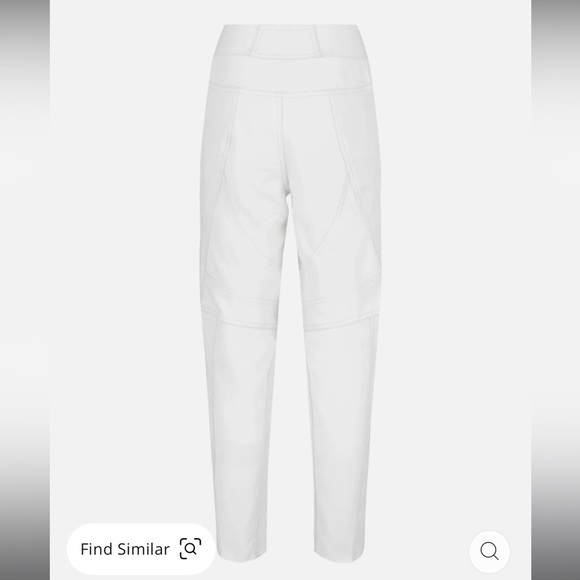 STELLA MCCARTNEY  High-Waisted Faux Leather Pants, NWT - Picture 3 of 17